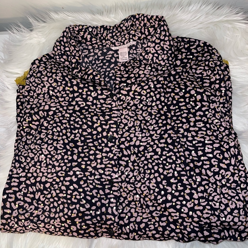 Victoria’s Secret cheetah pajama shirt, dress, new without tags size large